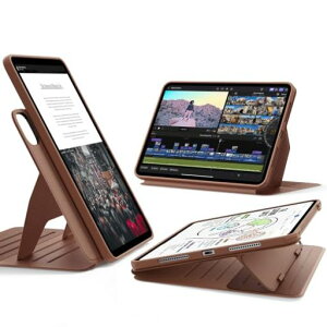 ESR iPad Pro 11�C���` �P�[�X M5/M4(2025/2024)�Ή� ���E���}�O�l�b�g�J�o�[ �P�̎g�p�\ �c���Ή� 9�i�K�p�x�����X�^���h Pencil Pro/USB-C�Ή� �ϏՌ� �I�[�g�X���[�v Shift�V���[�Y �u���E��