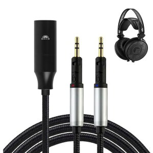 okcsc TCR70X �w�b�h�z���P�[�u�� �����P�[�u�� �C���z���E�w�b�h�z���p Audio-Technica�p ATH-R70X/R70xa�ɓK�� OFC 4�c ���b�N�@�\�t�� ����2.0m 4Pin XLR
