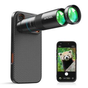 �yiPhone17Pro��p�P�[�X�t���z APEXEL 10X�X�}�z�]�������Y 200mm�X�}�z�}�N�������Y �������B�e���ו��B�e���ł��� �����R�X�p �ŐVED�����Y�̗p�� �R���p�N�g�Ōy�� �����^�шՂ�