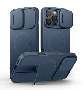 SURITCH ���C�P�[�XiPhone 16 pro max�ƌ݊��� �ƃJ�����ی�J�o�[�ƒ����\�ȃX�^���h ���h�~�ϏՌ��ی�J�o�[iPhone 16 pro max�p (�u���[)