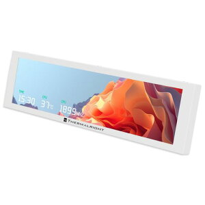 Thermalright Trofeo Vision 9.16 LCD �z���C�g 9.16�C���` �}�O�l�b�g��IPS�f�B�X�v���C�A�𑜓x1920x480�A➑̕\�ʂɎ��͂ŋz���ADIY�p�摜�E����\��