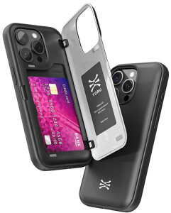 [TORUCXHYBRID]iPhone11ProMax�p�E�H���b�g�P�[�X|�B��2�N���W�b�g�J�[�h�X���b�g�z���_�[�t����w�X�����ی�n�[�h�J�o�[-�u���b�N
