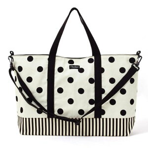 COLORFUL CANDY STYLE decor PolkaDot �}�`�t�����b�X���o�b�O polka dot large(twill�Ewhite)xnarrow stripe(twill�Eblack) N0926300