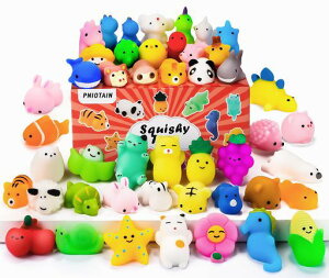 48個スクイーズ玩具動物ストレス解消グッズスクイーズおもちゃセットパーティーバッグフィラー癒しグッズ子供景品握ぷにぷにおもちゃ動物かわいい暇つぶし低反発柔らかいお祭りクリ…