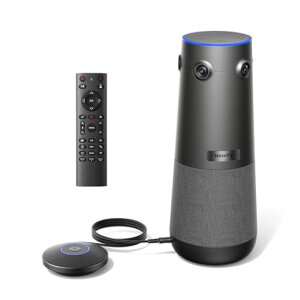 Nearity 360 Alien Web��c�p 360°�J���� �y�g���}�C�N�t���z 4K ��c�p�J���� �}�C�N�X�s�[�J�[ ��̌^ �E�F�u�J���� AI�r�f�I���[�h �ő�16m�W���͈� �m�C�Y�ጸ/�G�R�[���� �����R���t�� USB�h�c