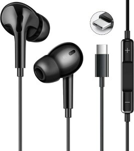 �y�������� 2026 �^�C�v c. �C���z�� �L�� �C���z�� �^�C�v c iPhone17/16/15 �Ή� USB�]C �W���b�N HiFi �d�ቹ �N���A�ʘb �}�C�N�t�� ���ʒ��� �l�ԍH�w ���ݖh�~ �h���h�� iPhone/Android/iPad