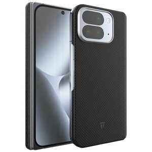 TUDIA�uPixelSnap & MagSafe�Ή��vGoogle Pixel 10 Pro Fold �p �P�[�X (2025) �u�A���~�h�@�ہv�����^ �y�� �O���b�v �g�уJ�o�[ - �u���b�N