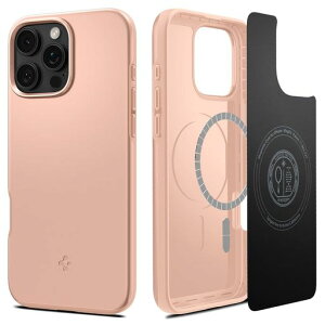 Spigen iPhone 16 Pro Max �P�[�X MagSafe�Ή� �}�O�l�b�g���� �ČRMIL�K�i �}�b�g ���^ �V���E�t�B�b�g�E�}�O�t�B�b�g ACS08686 (���[�Y�E�`�^�j�E��)