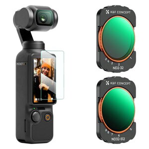 K&F CONCEPT Osmo Pocket 4/3�p ��ND�t�B���^�[ 2�_�Z�b�g�yND2-32 & ND32-512�z
