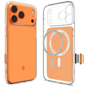 Spigen iPhone 18 Pro / 17 Pro �P�[�X MagSafe�Ή� �E���g���E�n�C�u���b�hT�E�}�O�t�B�b�g(�O���b�V�[�E�I�����W)