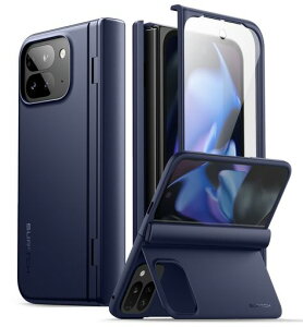 SURITCH Google Pixel 9 Pro Fold�Ή��P�[�X(�L�b�N�X�^���h�A�q���W�J�o�[�A�X�N���[���v���e�N�^�[�t��)�X�����Ŋ��ȑϏՌ��ی�J�o�[(Pixel 9 Pro Fold 2024�p - �u���[