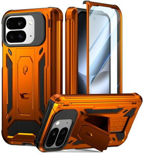 POETIC Spartan �P�[�X(Google Pixel 10 Pro Fold�p)[�q���W�ی�][�L�b�N�X�^���h][�~���O���[�h�ی�] �t���{�f�B�ϏՌ��ی�J�o�[(�X�N���[���v���e�N�^�[����)���^���b�N�I�����W