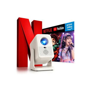Dofellon �v���W�F�N�^�[ �ƒ�p ���^ �y2026�A�b�v�O���[�h��Android TV����&Netflix�Ή�&790g�y�ʐ݌v�z32000LM �^��1080P 4K���͑Ή� �V�䓊�e ���P�x Wi-Fi6 �ő�150�C���`���� ������`�␳