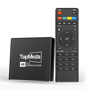 4K ���f�B�A�v���[���[ ����v���[���[ 4K/60fps H.265/HEVC/VP9 �Ή� USB/SD�J�[�h���ڍĐ� �ő�4TB HDD/1TB SD �X���C�h�V���[ �����Đ� BGM ���{��������t��