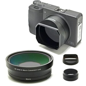 FotoZ KZ-05 0.75x���C�h&�}�N�� �R���o�[�W���������Y RICOH GR III/GR III HDF�Ή�