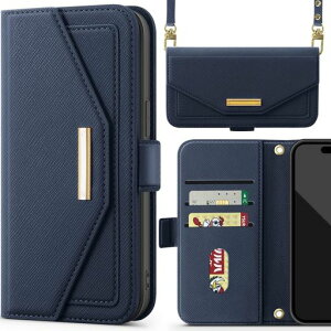 NODALA iPhone 16 Plus �p �P�[�X �蒠�^ �V�����_�[ �X�}�z�P�[�X ��phone16 plus �g�уP�[�X ���|�� �΂߂��� �A�C�t�H��16 �v���X �J�o�[ ���z�^ �����ӂ���16 plus �J�[�h���[ ���K���� �~���[�t�� �c