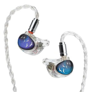 HiFiGo Kinera Celest PhoenixCall 1 DD+2BA+2 6mm �}�C�N���v���[�i�[�h���C�o�[�C���C���[���j�^�[�A 5 �n�C�u���b�h�h���C�o�[ �C���C�A���̃C���z�� (3.5mm, Transparent)