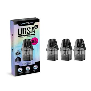 Lost Vape Ursa�yV3�zPOD �J�[�g���b�W 3����(2.5ml) URSA�V���[�Y�����p�|�b�h 3pcs (0.6��)