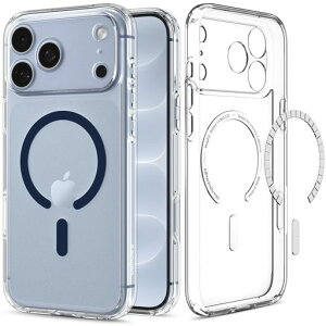 Spigen iPhone 18 Pro / 17 Pro �P�[�X MagSafe�Ή� �E���g���E�n�C�u���b�h�E�}�O�t�B�b�g(�N���A�E�f�B�[�v�u���[)
