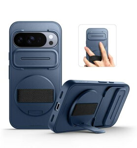 SURITCH �Ή�Google Pixel 10 Pro XL �P�[�X�A360°��]���n���h�X�g���b�v�A�d�b�O���b�v�z���_�[�A�C���r�W�u���L�b�N�X�^���h�A�X���C�h�J�����J�o�[�t���A���ȑϏՌ��ی�J�o�[ - �_�[�N�u�c