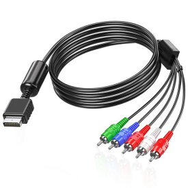PS2/PS3 SlimをHDTV/EDTV(HD 480P)対応の6フィートコンポーネントYPbPr HDケーブル