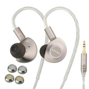 KEFINE Delci AE �L���C���z�� IEM 10mm DLC+PU�����U���� �_�C�i�~�b�N�h���C�o�[ 2��ނ̒����m�Y������ ���y�� �q��@�O���[�hCNC�A���~➑� 0.78mm 2Pin ���P�[�u���Ή� �⃁�b�L���n�C�u���b�h�P�c