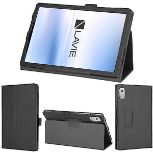 wisers NEC LAVIE Tab T9 PC-T0975GAS��p�^�u���b�g�P�[�X (�u���b�N) 9.0�C���` �Ή� (�^�b�`�y��/�ی�t�B���� �t��/�X�^���h�^�C�v) �^�u���b�g�J�o�[ 2023 �V�^