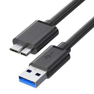 USB3.0 �P�[�u�� �^�C�v A �I�X - �}�C�N�� B �I�X 5Gbps �����f�[�^�]�� ���ϋv�� �O�t�� HDD/SSD �n�[�h�h���C�u/HD�J�����ȂǑΉ� �}�C�N��B�ϊ��P�[�u�� �����f�[�^�]�� Sam-sung Gal-axy�Ή� 0.3m