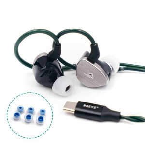 BQEYZ BQ10 12mm PET �_�C�i�~�b�N�h���C�o�[ �L���C���C���[�C���z�� �C���C���[���j�^�[ �Q�[�~���O�C���z�� HiFi �Q�[�~���O�C���z�� 0.78mm 2�s�� ���O���\�ȃP�[�u�� �V���o�[ (BQ10 Type-C�c