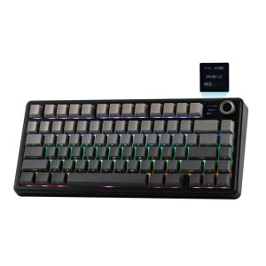EPOMAKER X AULA F75 MAX �g���C���[�h���C�����X�Q�[�~���O�L�[�{�[�h TFT�X�N���[�� �m�u �z�b�g�X���b�v�Ή� 2.4GHz/Type-C/BT5.0 �K�X�P�b�g�N���[�~�[ PC/Mac/�I�t�B�X/�Q�[���p �Z�K�F�؎擾
