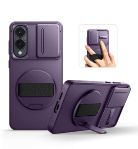 SURITCH �Ή� Samsung Galaxy S25 Edge�P�[�X 360°��]�n���h�X�g���b�v �g�уO���b�v�z���_�[ �L�b�N�X�^���h �J�����J�o�[�t�� ��� �ϏՌ� �ی�J�o�[ S25 Edge�p - ��