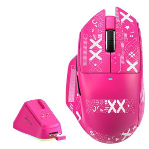 ATTACK SHARK V6 �Q�[�~���O�}�E�X�A���C�[�d�h�b�N�t���A25000 DPI�ABK52820 �����\�`�b�v�A�����X�C�b�`1����ϋv
