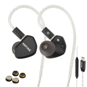 KEFINE Klean �L���C���z�� 10mm DLC�U������ IEM 2��ނ̌����������m�Y�� ���������_�C�J�X�g➑� 0.78mm 2Pin ���P�[�u���Ή� 108�c�⃁�b�L�P�[�u�� �Q�[�~���O�C���z�� ���ϋv�� Hi-Fi ���X�j�c