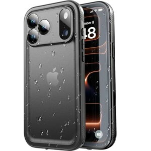SPORTLINK iPhone 18 Pro Max/17 Pro Max �p �h���P�[�X �h�o�ϏՌ� IP68�h���K�i �ČRMIL�K�i(�u���b�N)