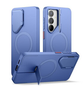 SURITCH �}�O�l�b�g���P�[�X Samsung Galaxy S26 Plus �Ή� �J�����J�o�[&���߉\�ȃ��^���L�b�N�X�^���h�t�� �ϏՌ��o���p�[�P�[�X �X�����ی�J�o�[ Galaxy S26 Plus�p-�X�^�[���C�g�u���[