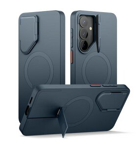 SURITCH �}�O�l�b�g���P�[�X Samsung Galaxy S26 �Ή� �J�����J�o�[&���߉\�ȃ��^���L�b�N�X�^���h�t�� �ϏՌ��o���p�[�P�[�X �X�����ی�J�o�[ Galaxy S26�p-�u���[