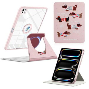 ShinKin �ی�P�[�X iPad Pro 13 �C���` (M5) 2025 / iPad Pro 13 �C���` (M4) 2024 �Ή� 360�x��] �����^ ���O���\�� �}�O�l�b�g�J�o�[ TPU�f�� +PC���� �P�[�X ���΋z�� �y�����[