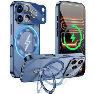 iPhone 17 pro max �P�[�X Magsafe�Ή� �X�^���h�t�� �J�����S�ʕی�