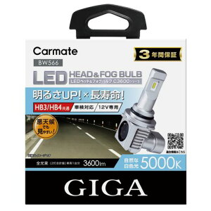 J[Cg(CARMATE)GIGAԗpLEDwbhCgC36005000KԌΉ₷FHB3HB4BW566