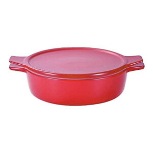 パール金属鍋18cm浅型オーブン対応電子レンジ対応レシピ付レッドおまかせ!L-1985