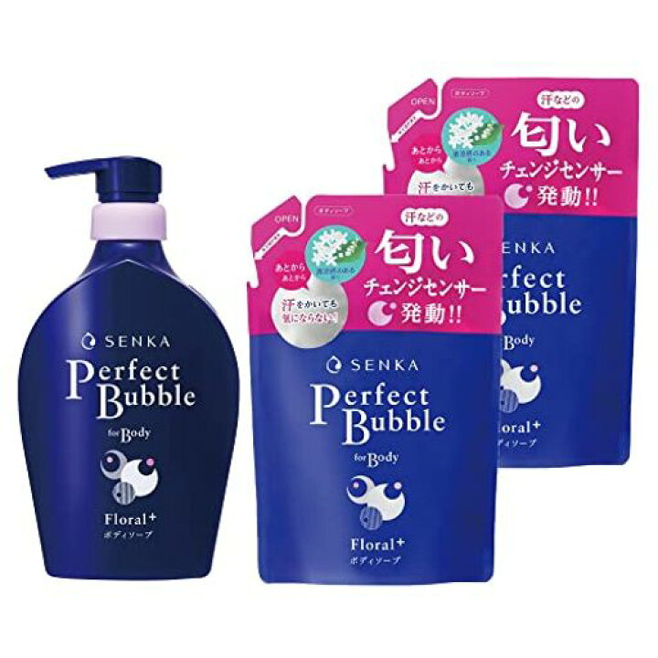 【送料無料・まとめ買い×10個セット】ファイントゥデイ 専科 パーフェクトバブル フローラルプラスの香り 詰替 350mL ボディソープ