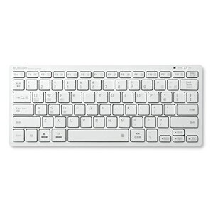 �G���R�� Bluetooth �L�[�{�[�h �p���^�O���t�� �y�� �}���`OS�Ή� iPad Surface Chromebook �z���C�g TK-FBP102WH