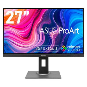 ASUS ���j�^�[ ProArt PA278QV 27�C���` (3�N�Ԗ��P�_�ۏ�/IPS/WQHD 2560 x 1440/Rec. 709/Color Accuracy ��E 2/Calman Verified/Ergonomic Stand)