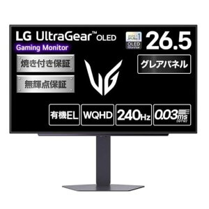 LG �L�@EL �Q�[�~���O ���j�^�[ 27GX704A-B 26.5�C���`/WQHD@240Hz/0.03ms/HDR TB400/�O���A