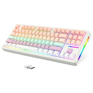 MAMBASNAKE x ATTACK SHARK M87 �Q�[�~���O�L�[�{�[�h 87�L�[ 3���[�h�ڑ� PBT�����L�[�L���b�v �X�^�[�_�X�g
