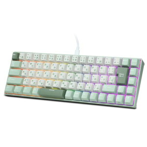 RK ROYAL KLUDGE C68JP �z�[�����ʎ����J�j�J���Q�[�~���O�L�[�{�[�h�A���C�X�C�b�`�A���{��QWERTY���C�A�E�g