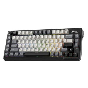 RK ROYAL KLUDGE L75 ���C�����X�K�X�P�b�gRGB���J�j�J���Q�[�~���O�L�[�{�[�h �m�u�t���AUS QWERTY ���C�A�E�g