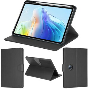 wisers OPPO Pad 2 ��p�^�u���b�g�P�[�X (�u���b�N) 11.6�C���` �Ή� (�ی�t�B���� �t��/�X�^���h�^�C�v) �^�u���b�g�J�o�[ 2023 2024 �N �V�^