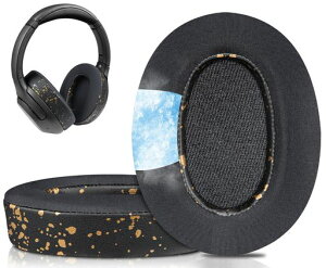 SOULWIT ��p�W�F�� �C���[�p�b�h for Sony WH-XB900N �p �N�b�V���� WH-XB910N�ɑΉ����Ȃ�- �u���b�N�S�[���h