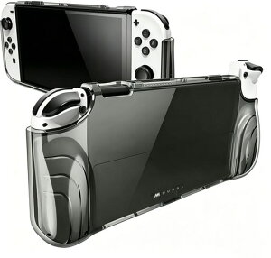 Mumba Nintendo Switch OLED 2021�p�P�[�X �L�@EL���f�� �ی�J�o�[ TPU�O���b�v�t�� �S�ʕی� ���h�~ �w��h�~ �Ռ��z�� Joy-Con �R���g���[���[�Ή� [Thunderbolt �V���[�Y]